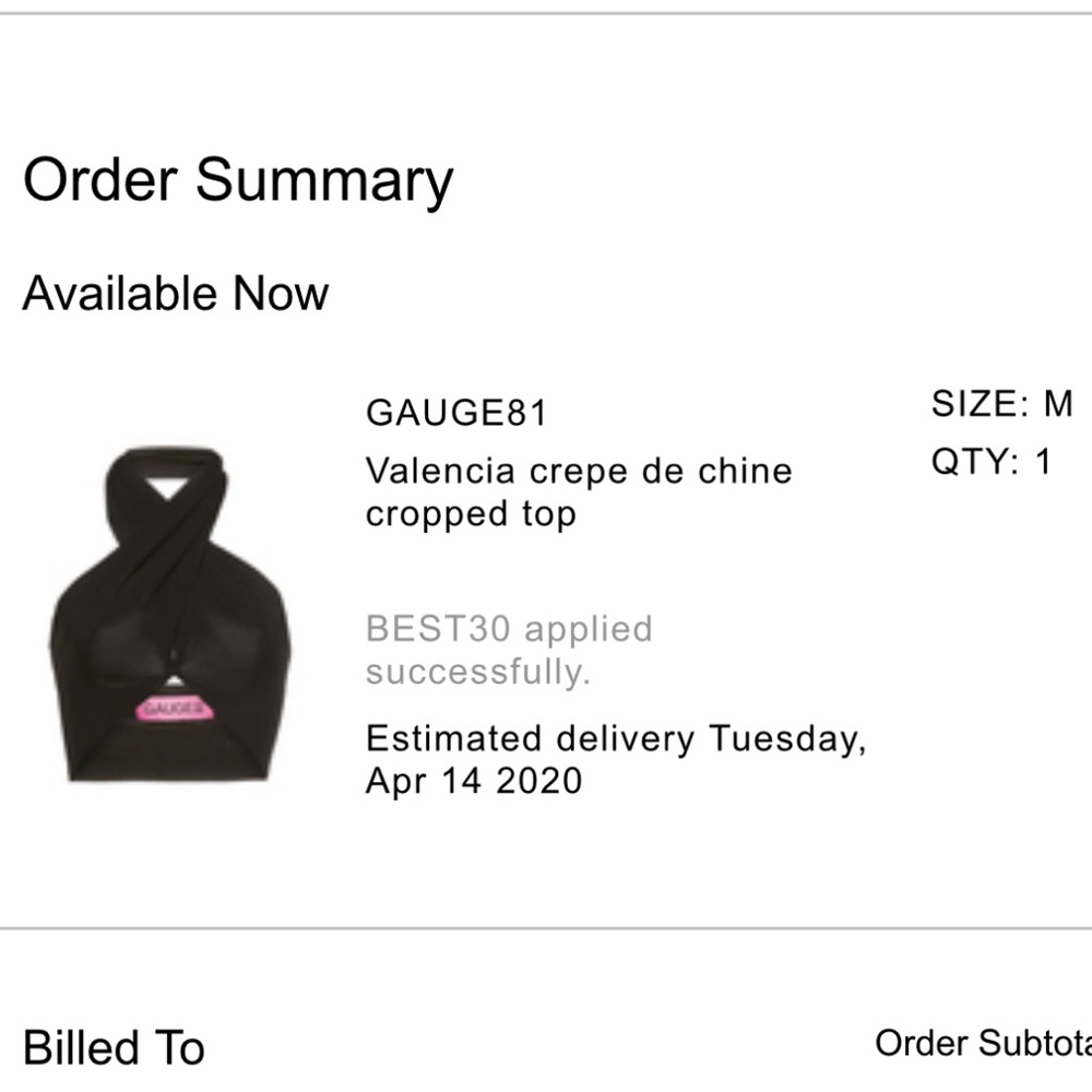 Gauge81 Black Valencia Wrap Crop Top - Picture 5 of 5